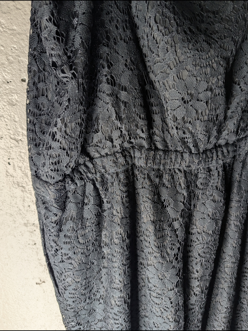 Madewell Lace Tank Jumpsuit Black Wide Leg NWT Size XL Minimal Chic - Picture 8 of 9